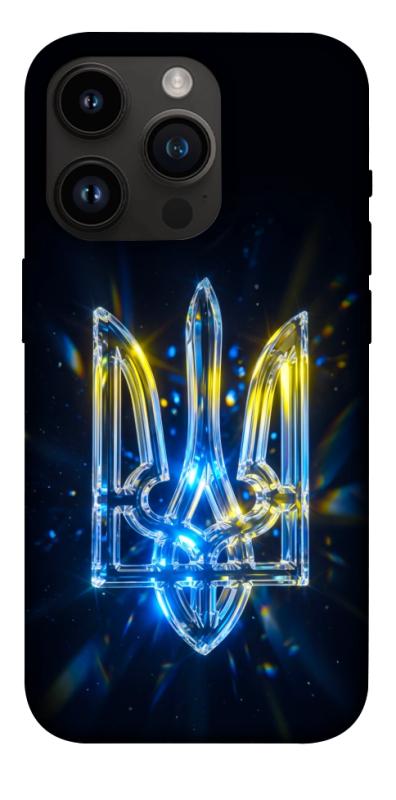 Чохол itsPrint Glass trident для Apple iPhone 14 Pro (6.1"), love ukraine, купити оптом з доставкою