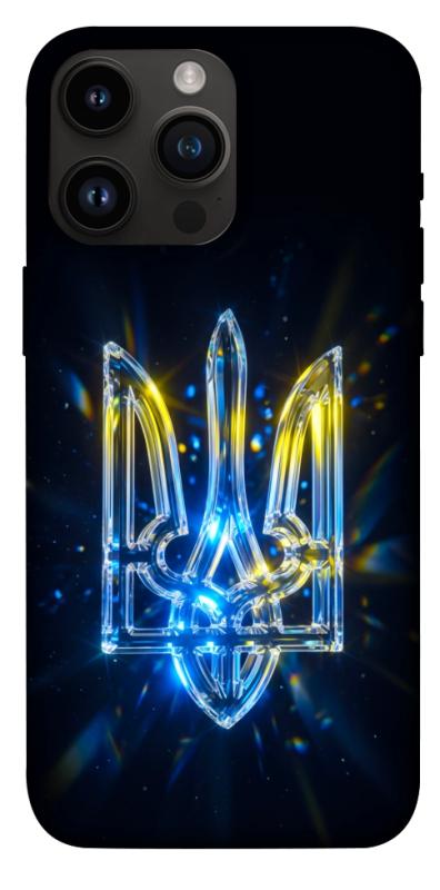 Чохол itsPrint Glass trident для Apple iPhone 14 Pro Max (6.7"), love ukraine, купити оптом з доставкою