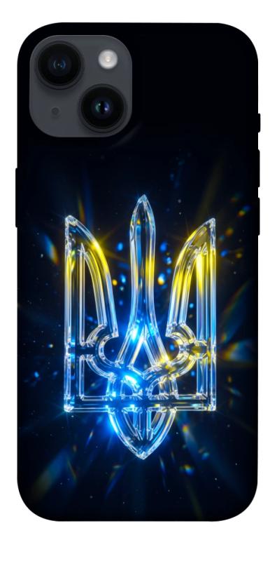 Чохол itsPrint Glass trident для Apple iPhone 14 (6.1"), love ukraine, купити оптом з доставкою