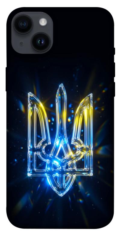 Чохол itsPrint Glass trident для Apple iPhone 14 Plus (6.7"), love ukraine, купити оптом з доставкою