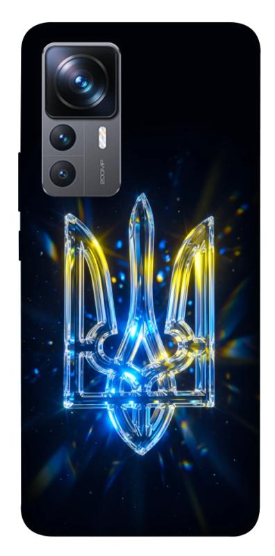 Чохол itsPrint Glass trident для Xiaomi 12T / 12T Pro, love ukraine, купити оптом з доставкою