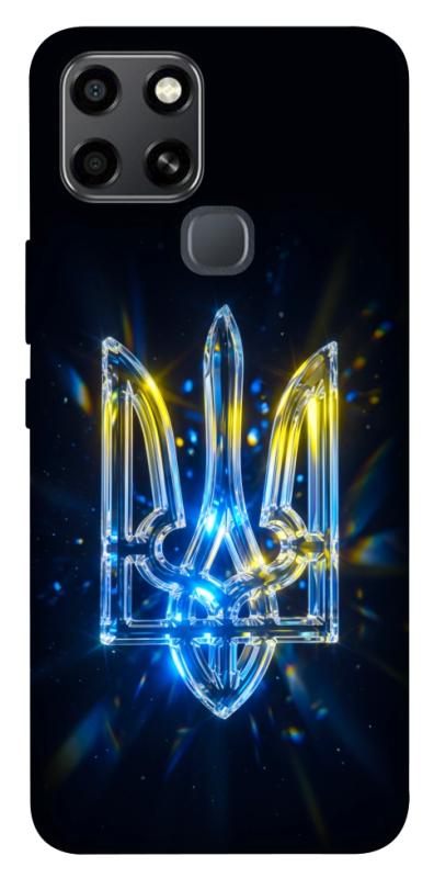 Чохол itsPrint Glass trident для Infinix Smart 6, love ukraine, купити оптом з доставкою