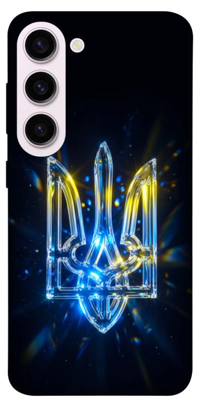 Чохол itsPrint Glass trident для Samsung Galaxy S23+, love ukraine, купити оптом з доставкою
