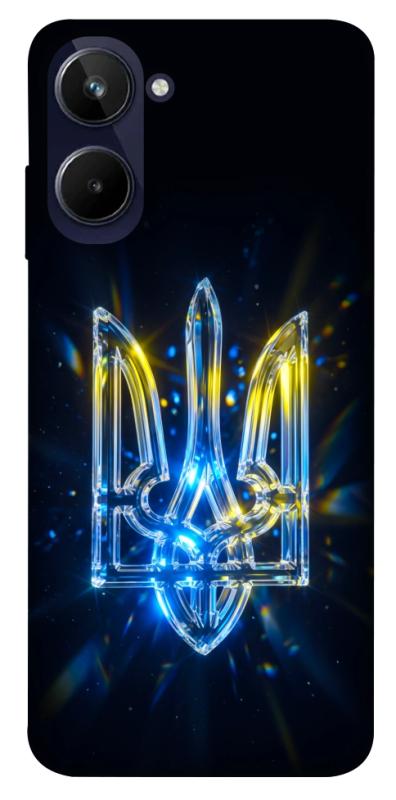 Чохол itsPrint Glass trident для Realme 10 4G, love ukraine, купити оптом з доставкою