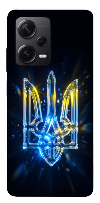 Чохол itsPrint Glass trident для Xiaomi Redmi Note 12 Pro+ 5G, love ukraine, купити оптом з доставкою