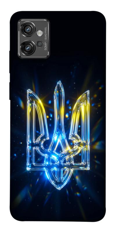 Чохол itsPrint Glass trident для Motorola Moto G32, love ukraine, купити оптом з доставкою