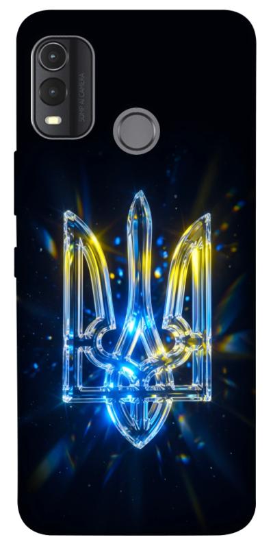Чохол itsPrint Glass trident для Nokia G11 Plus, love ukraine, купити оптом з доставкою