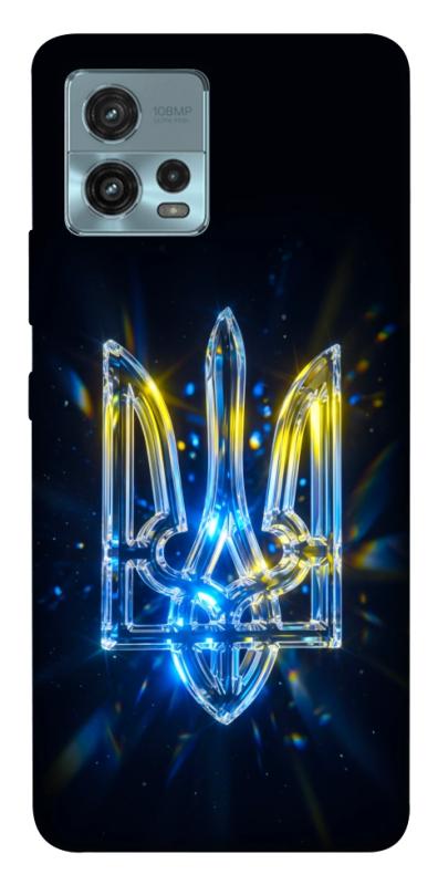 Чохол itsPrint Glass trident для Motorola Moto G72, love ukraine, купити оптом з доставкою