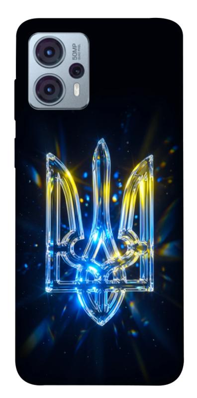 Чохол itsPrint Glass trident для Motorola Moto G23, love ukraine, купити оптом з доставкою