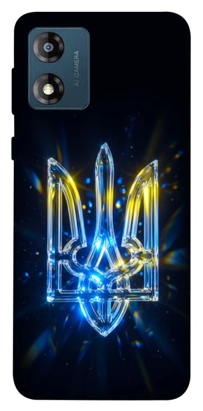 Чохол itsPrint Glass trident для Motorola Moto E13, love ukraine, купити оптом з доставкою