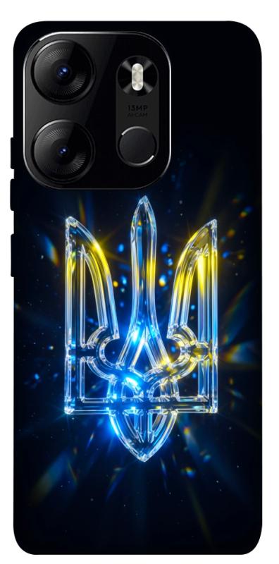 Чохол itsPrint Glass trident для Tecno Spark Go 2023, love ukraine, купити оптом з доставкою