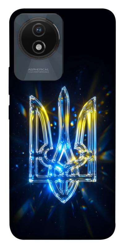 Чохол itsPrint Glass trident для Vivo Y02, love ukraine, купити оптом з доставкою