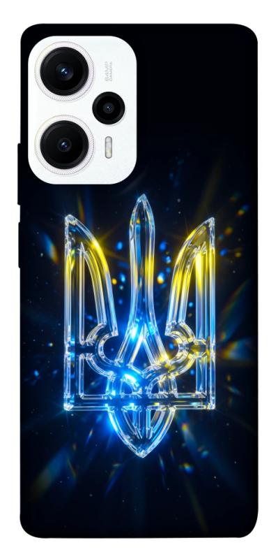 Чохол itsPrint Glass trident для Xiaomi Poco F5 / Note 12 Turbo, love ukraine, купити оптом з доставкою