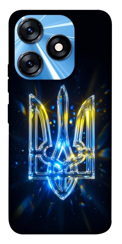 Чохол itsPrint Glass trident для TECNO Spark 10 Pro, love ukraine, купити оптом з доставкою