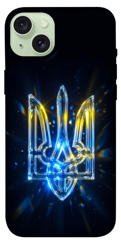 Чохол itsPrint Glass trident для Apple iPhone 15 Plus (6.7"), love ukraine, купити оптом з доставкою