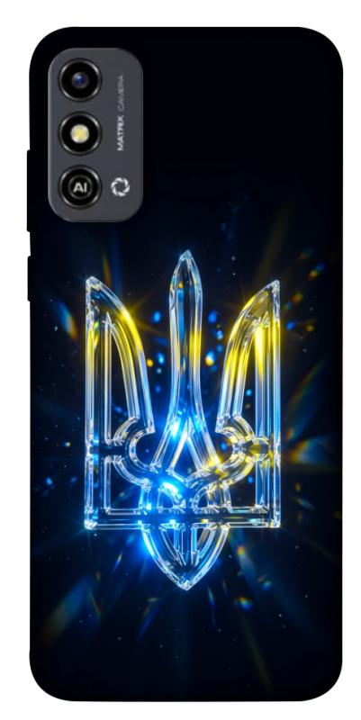 Чохол itsPrint Glass trident для ZTE Blade A53, love ukraine, купити оптом з доставкою