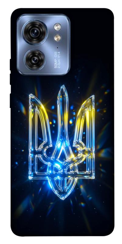 Чохол itsPrint Glass trident для Motorola Edge 40, love ukraine, купити оптом з доставкою