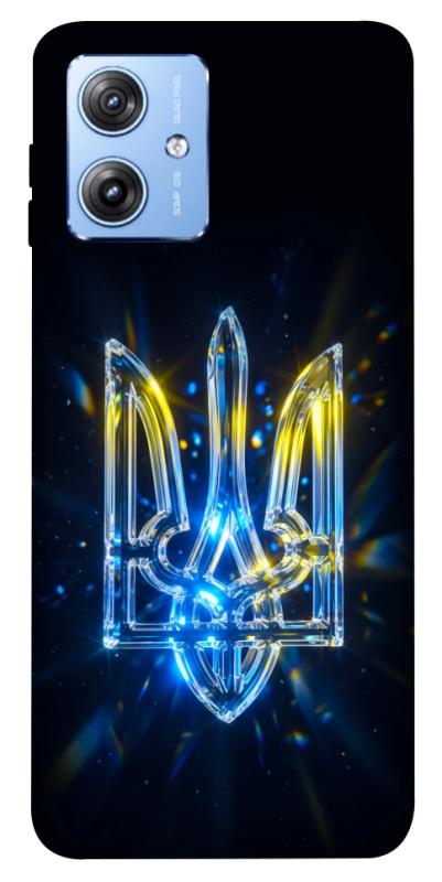 Чохол itsPrint Glass trident для Motorola Moto G84, love ukraine, купити оптом з доставкою