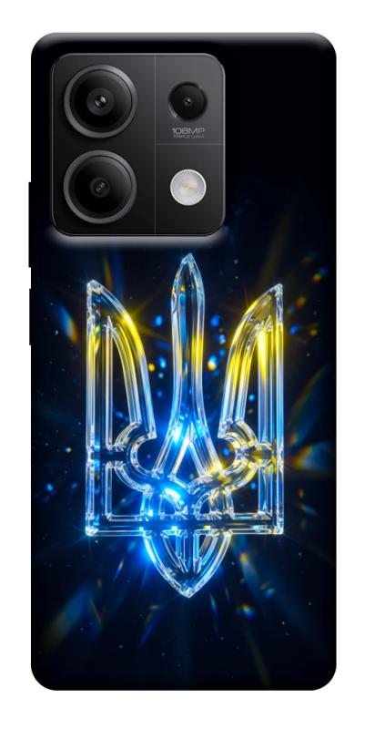 Чохол itsPrint Glass trident для Xiaomi Redmi Note 13 5G, love ukraine, купити оптом з доставкою