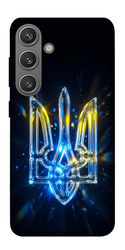 Чохол itsPrint Glass trident для Samsung Galaxy S24+, love ukraine, купити оптом з доставкою