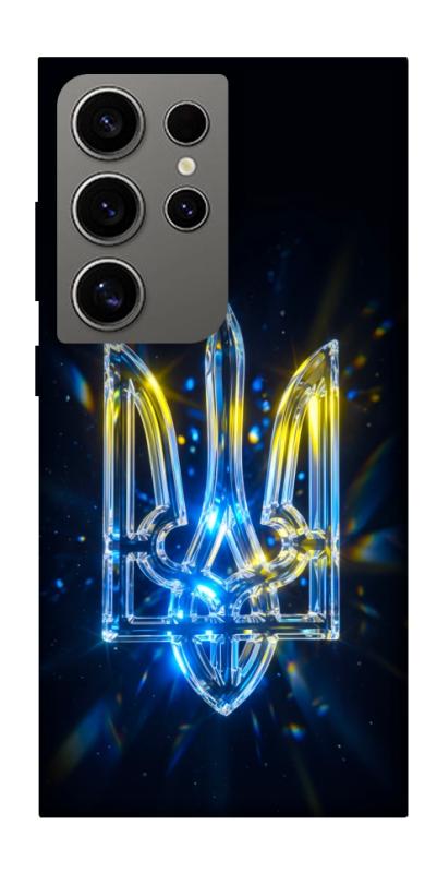 Чохол itsPrint Glass trident для Samsung Galaxy S24 Ultra, love ukraine, купити оптом з доставкою