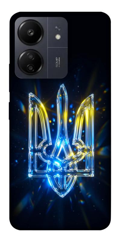 Чохол itsPrint Glass trident для Xiaomi Redmi 13C, love ukraine, купити оптом з доставкою