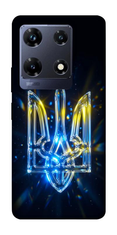 Чохол itsPrint Glass trident для Infinix Note 30 Pro, love ukraine, купити оптом з доставкою