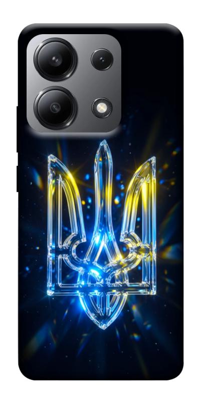 Чохол itsPrint Glass trident для Xiaomi Redmi Note 13 4G, love ukraine, купити оптом з доставкою