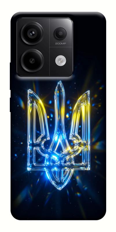 Чохол itsPrint Glass trident для Xiaomi Redmi Note 13 Pro 4G, love ukraine, купити оптом з доставкою
