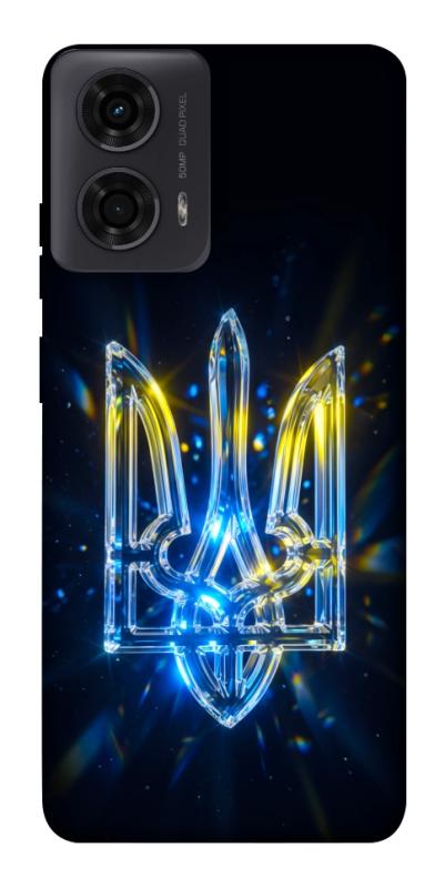 Чохол itsPrint Glass trident для Motorola Moto G24, love ukraine, купити оптом з доставкою