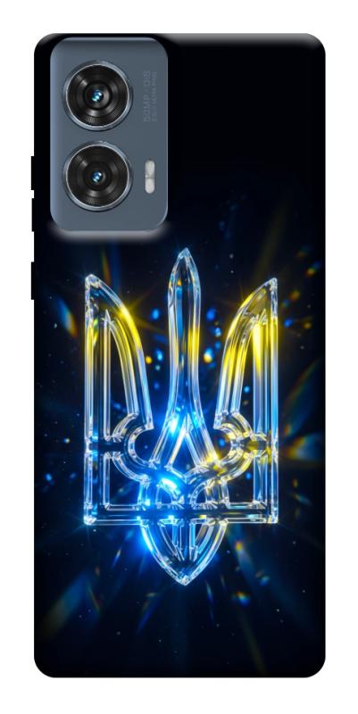 Чохол itsPrint Glass trident для Motorola Edge 50 Fusion, love ukraine, купити оптом з доставкою