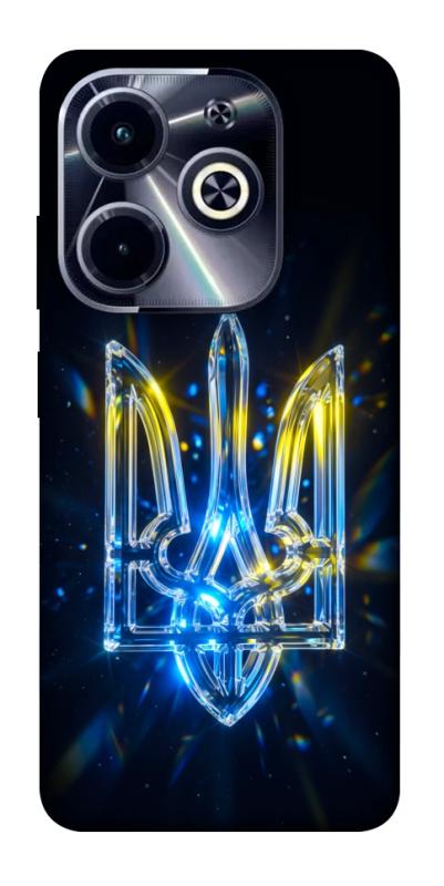Чохол itsPrint Glass trident для Infinix Hot 40i, love ukraine, купити оптом з доставкою