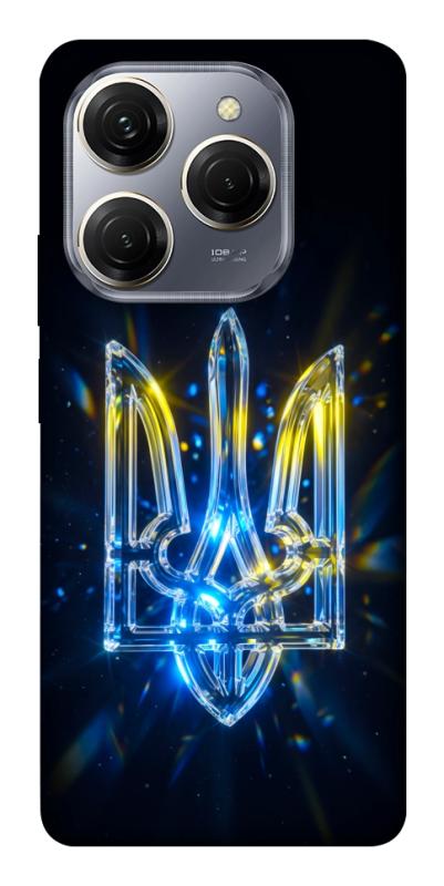 Чохол itsPrint Glass trident для TECNO Spark 20 Pro, love ukraine, купити оптом з доставкою