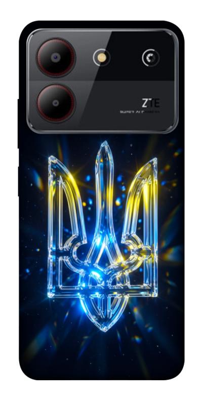 Чохол itsPrint Glass trident для ZTE Blade A54 4G, love ukraine, купити оптом з доставкою