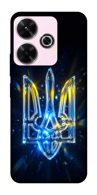 Чохол itsPrint Glass trident для Xiaomi Redmi 13 4G / Poco M6 4G, love ukraine, купити оптом з доставкою