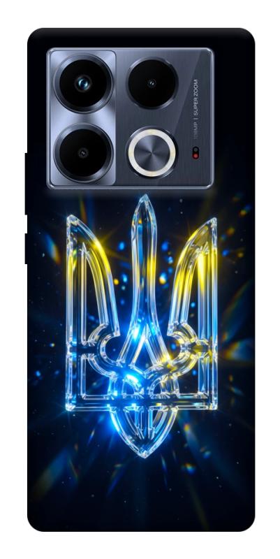 Чохол itsPrint Glass trident для Infinix Note 40 4G, love ukraine, купити оптом з доставкою