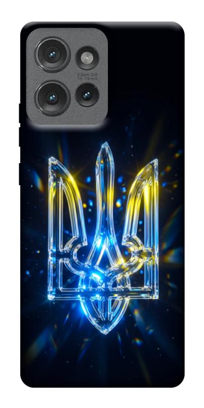 Чохол itsPrint Glass trident для Motorola Edge 50, love ukraine, купити оптом з доставкою