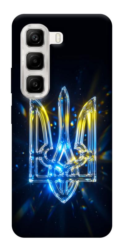 Чохол itsPrint Glass trident для Infinix Hot 50 4G, love ukraine, купити оптом з доставкою