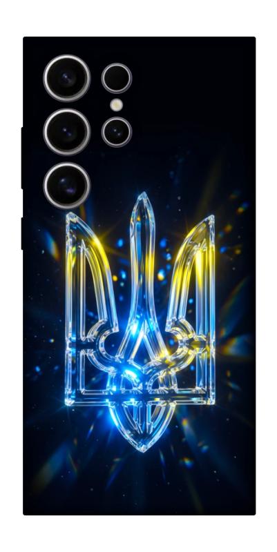 Чохол itsPrint Glass trident для Samsung Galaxy S25 Ultra, love ukraine, купити оптом з доставкою