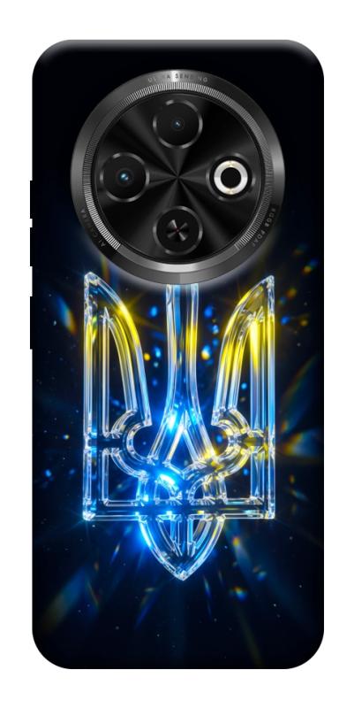 Чохол itsPrint Glass trident для TECNO Spark 30C, love ukraine, купити оптом з доставкою