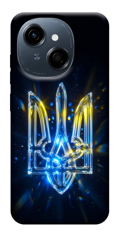 Чохол itsPrint Glass trident для TECNO Spark Go 1, love ukraine, купити оптом з доставкою