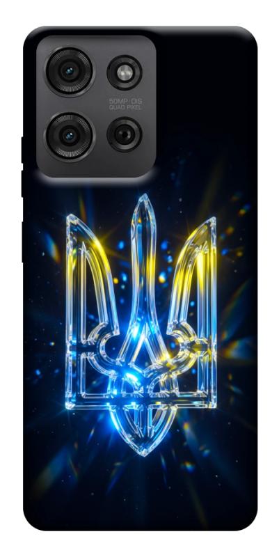 Чохол itsPrint Glass trident для Motorola Moto G75 5G, love ukraine, купити оптом з доставкою