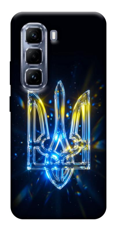 Чохол itsPrint Glass trident для Infinix Hot 50 Pro, love ukraine, купити оптом з доставкою