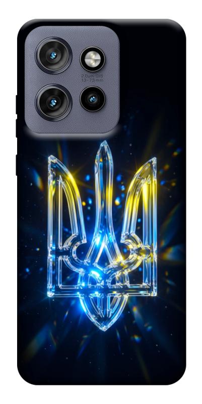 Чохол itsPrint Glass trident для Motorola Edge 50 Neo, love ukraine, купити оптом з доставкою