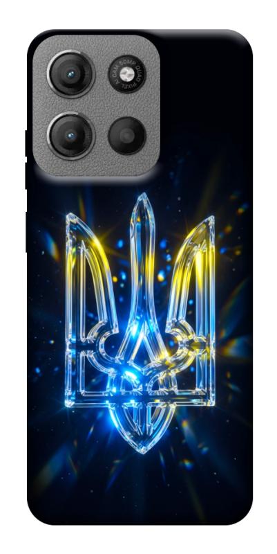 Чохол itsPrint Glass trident для Motorola Moto G15 4G, love ukraine, купити оптом з доставкою