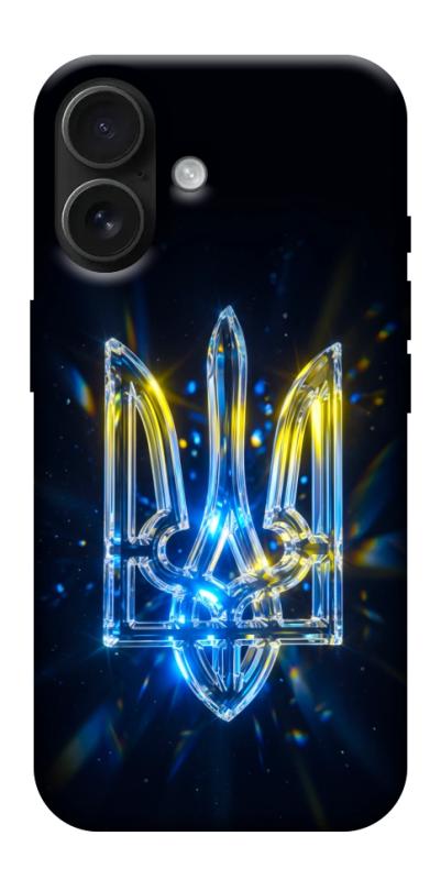 Чохол itsPrint Glass trident для Apple iPhone 17 (6.3"), love ukraine, купити оптом з доставкою
