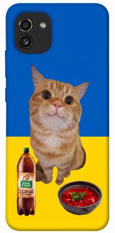 Чохол itsPrint Kitty dinner для Samsung Galaxy A03, love ukraine, купити оптом з доставкою