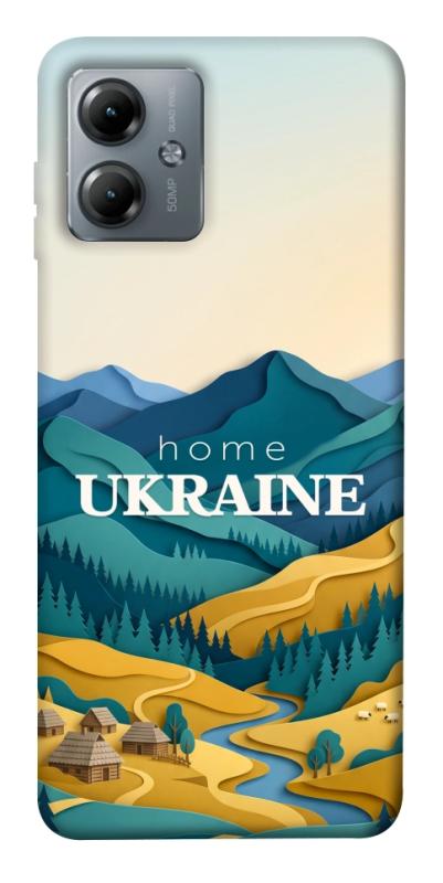 Чохол itsPrint Ukraine home для Motorola Moto G14, love ukraine, купити оптом з доставкою