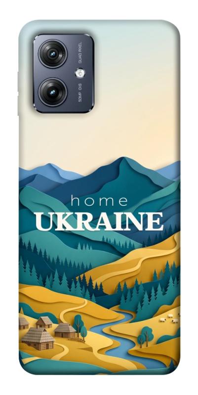 Чохол itsPrint Ukraine home для Motorola Moto G54, love ukraine, купити оптом з доставкою