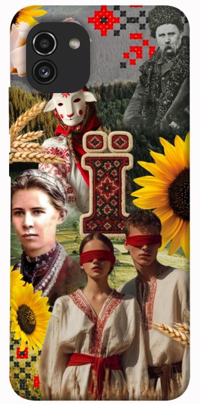 Чохол itsPrint Ukr collage для Samsung Galaxy A03, love ukraine, купити оптом з доставкою